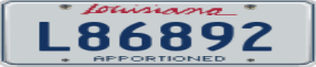 Trailer License Plate