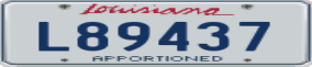 Trailer License Plate