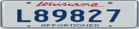 Trailer License Plate