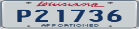 Truck License Plate