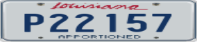 Truck License Plate