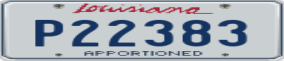 Truck License Plate