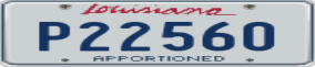 Truck License Plate