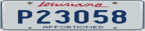 Truck License Plate
