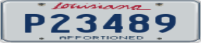 Truck License Plate