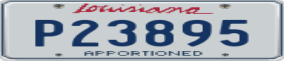 Truck License Plate