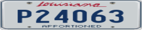 Truck License Plate