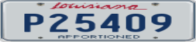 Truck License Plate