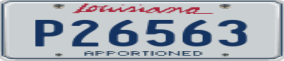 Truck License Plate