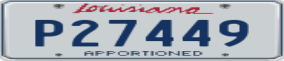 Truck License Plate