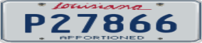 Truck License Plate