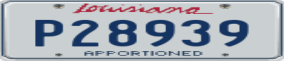 Truck License Plate
