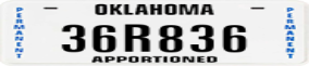 Truck License Plate