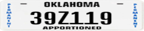 Truck License Plate