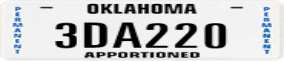 Truck License Plate