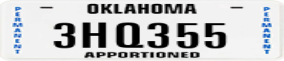 Truck License Plate