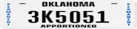 Truck License Plate