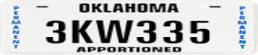 Truck License Plate