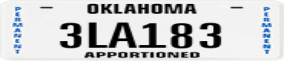 Truck License Plate