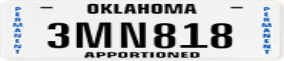 Truck License Plate