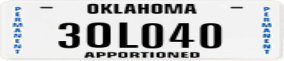 Truck License Plate