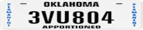 Truck License Plate
