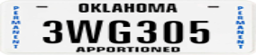 Truck License Plate