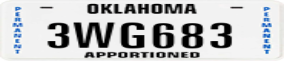 Truck License Plate