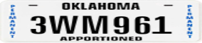 Truck License Plate