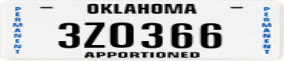 Truck License Plate