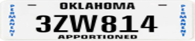 Truck License Plate