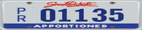 Truck License Plate