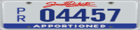 Truck License Plate