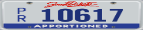 Truck License Plate