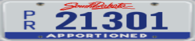 Truck License Plate