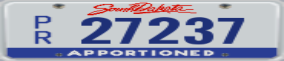 Truck License Plate