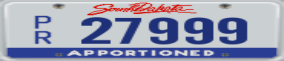 Truck License Plate