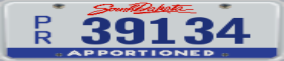Truck License Plate