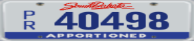 Truck License Plate