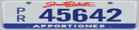 Truck License Plate