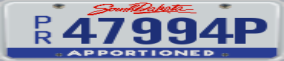 Trailer License Plate