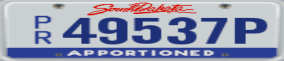 Trailer License Plate