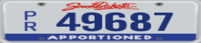 Truck License Plate