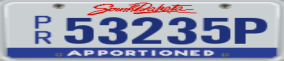 Trailer License Plate