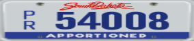 Truck License Plate