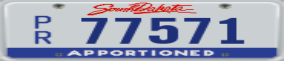 Truck License Plate