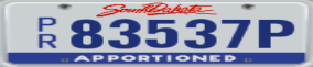 Trailer License Plate