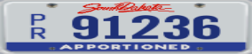 Truck License Plate