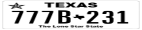 Trailer License Plate
