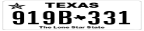 Trailer License Plate